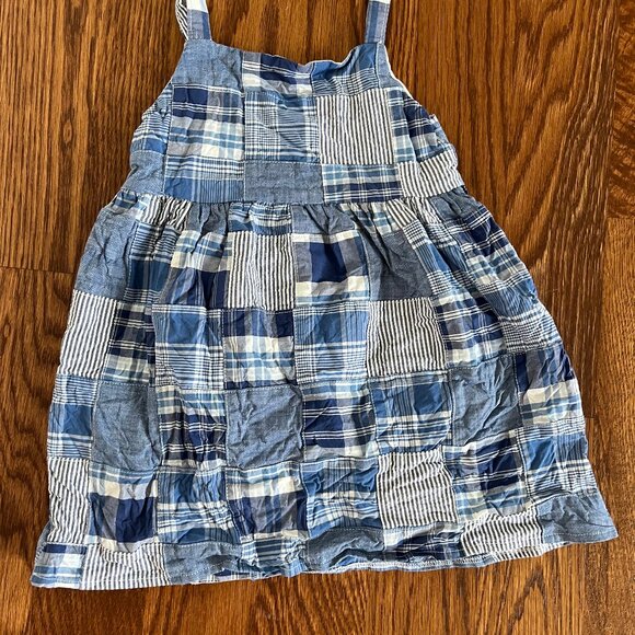 Gymboree Blue Patchwork Sandy Shores Madras Sundress 2T - Picture 2 of 3